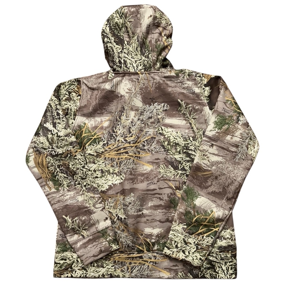 Under Armour Jacket Mens L Pullover Hoodie Advantage Max-1 Camo Hunting Brown - Picture 2 of 5